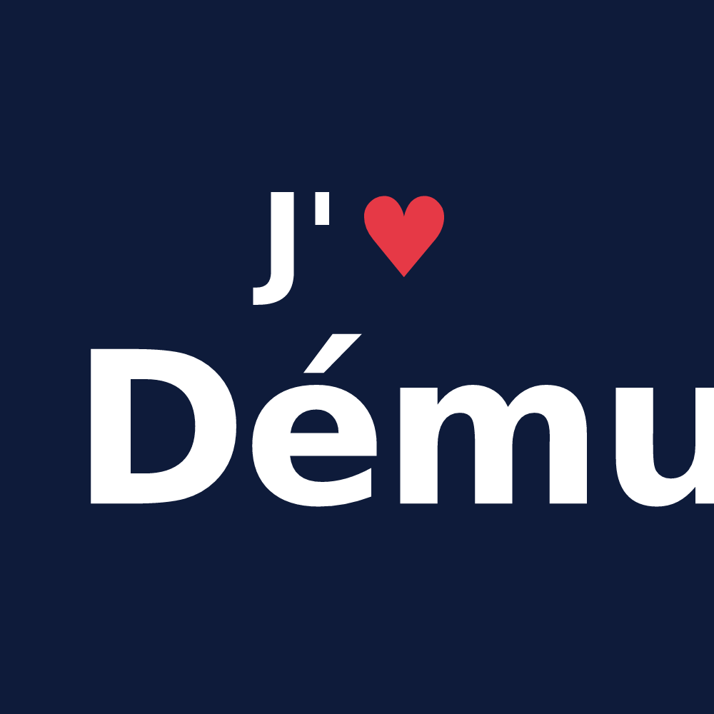 T-shirt personnalisé Dému — design J'aime Dému