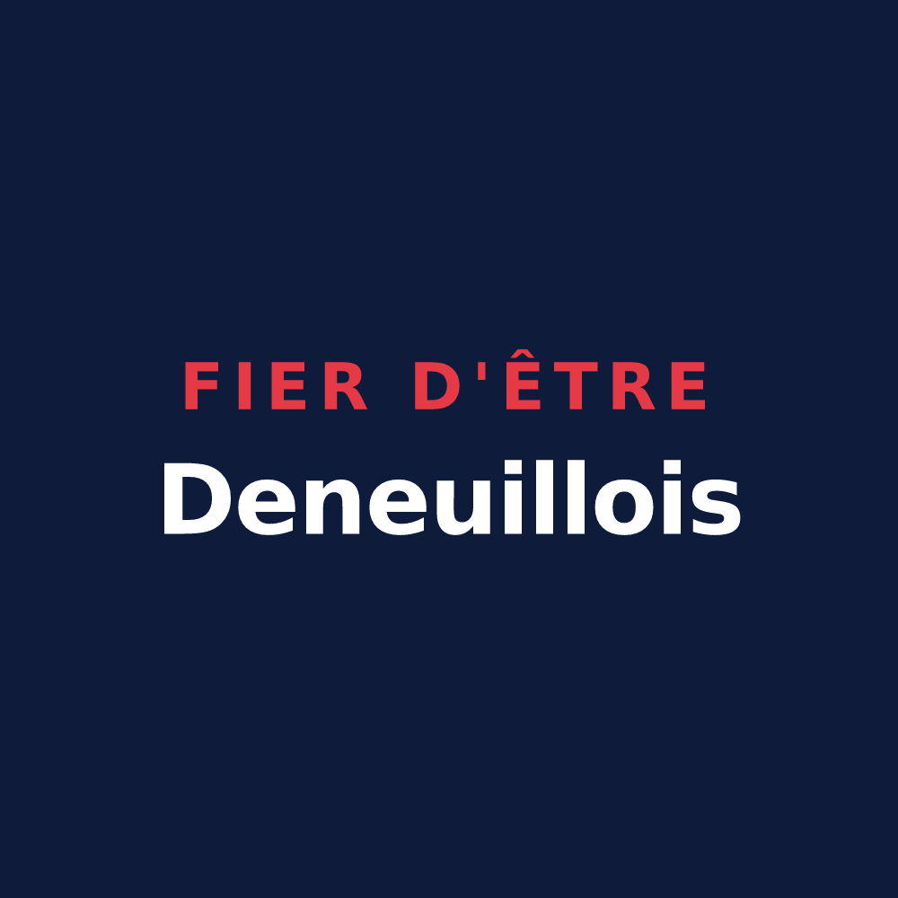 T-shirt « Fier d'être Deneuillois » — design pour Deneuille-les-Mines