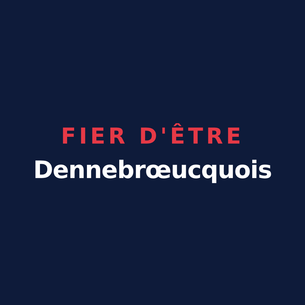 T-shirt « Fier d'être Dennebrœucquois » — design pour Dennebrœucq