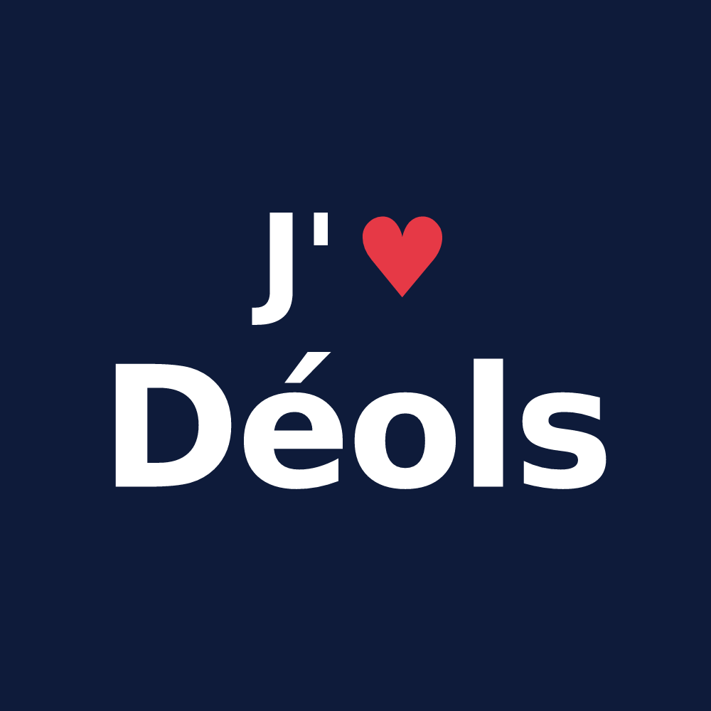 T-shirt personnalisé Déols — design J'aime Déols