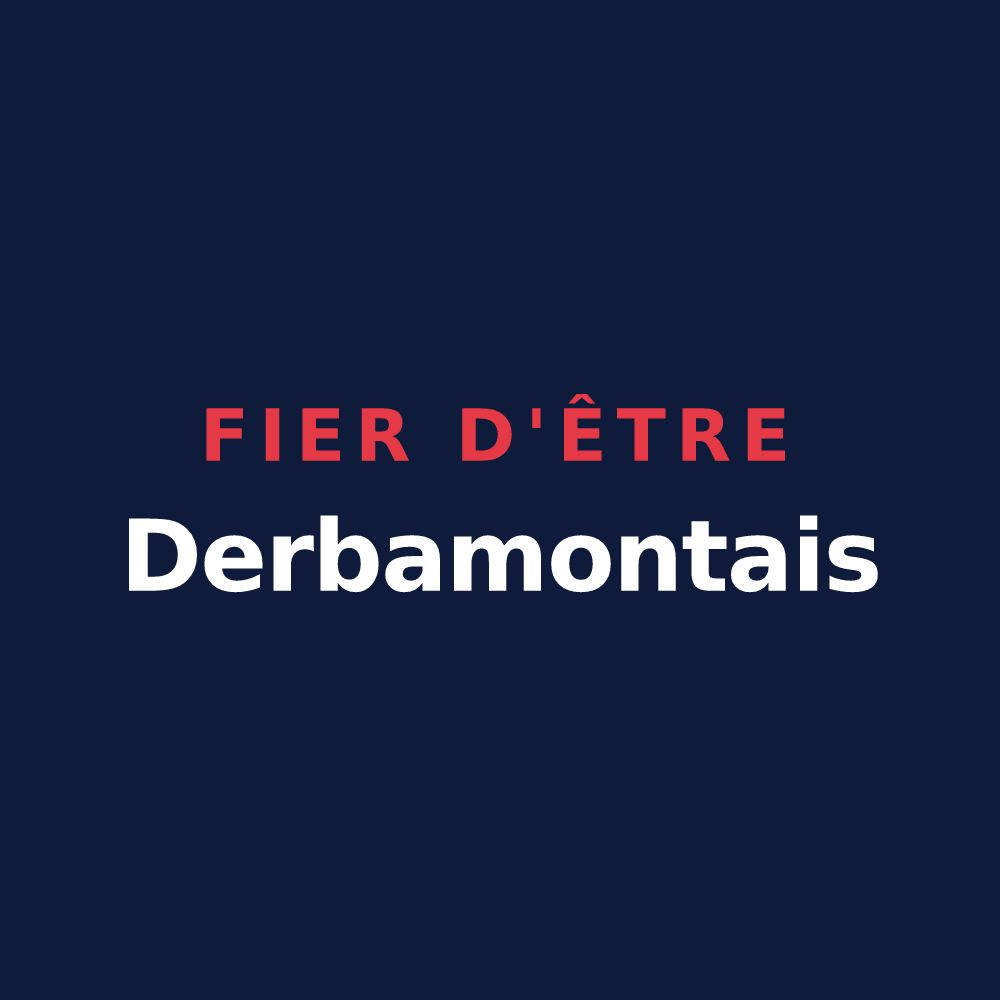 T-shirt « Fier d'être Derbamontais » — design pour Derbamont