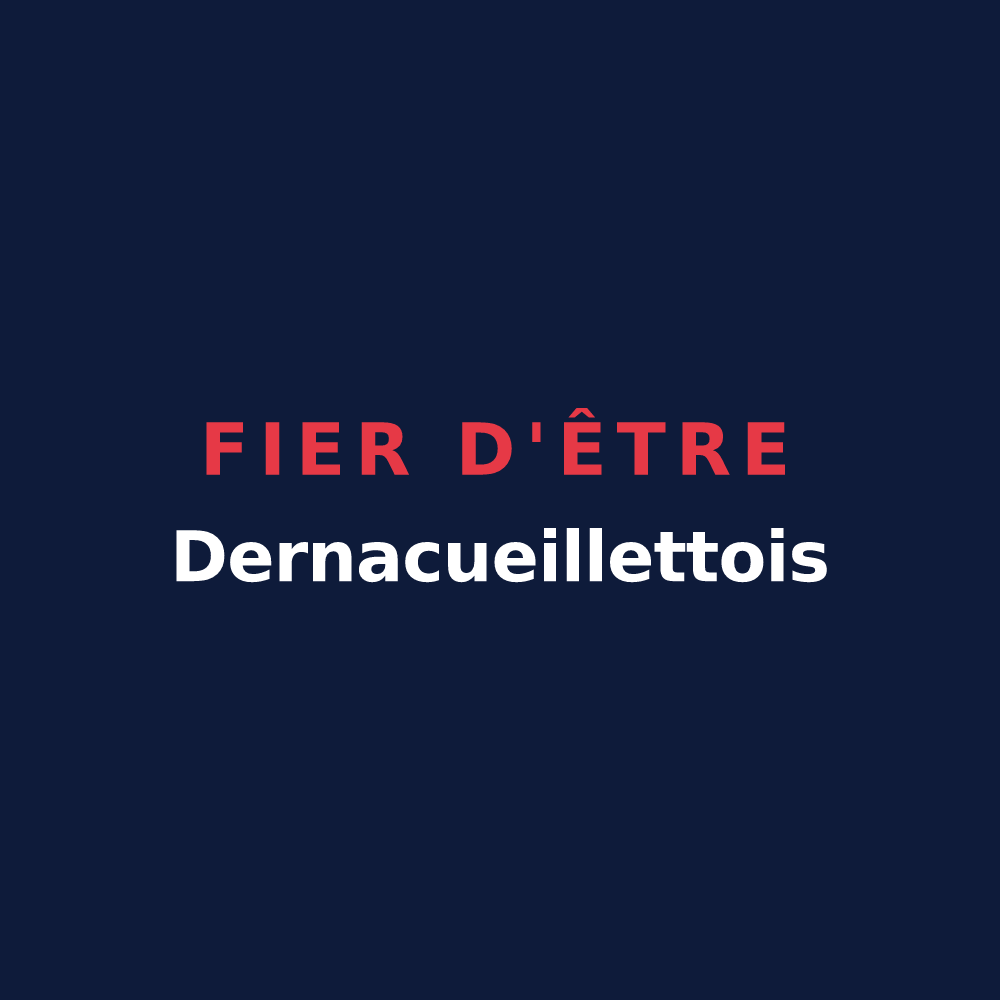 T-shirt « Fier d'être Dernacueillettois » — design pour Dernacueillette