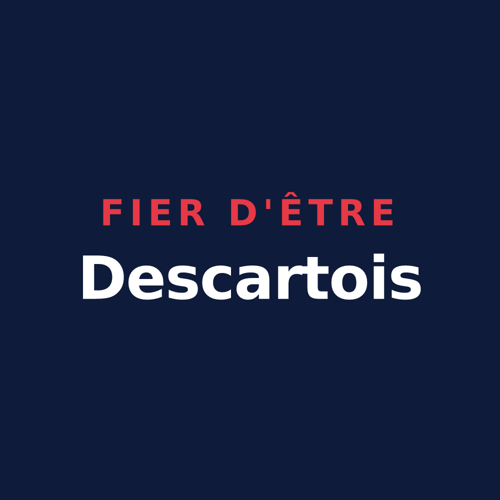 T-shirt « Fier d'être Descartois » — design pour Descartes