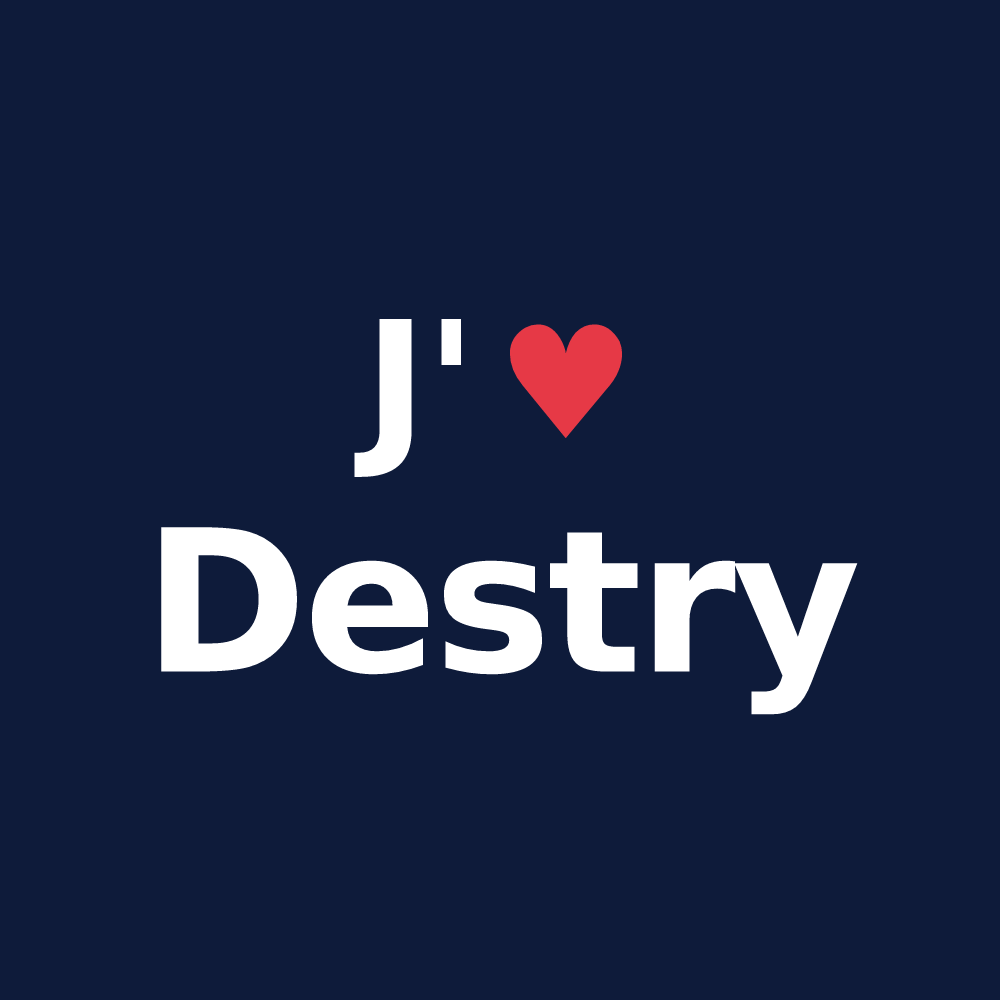 T-shirt personnalisé Destry — design J'aime Destry