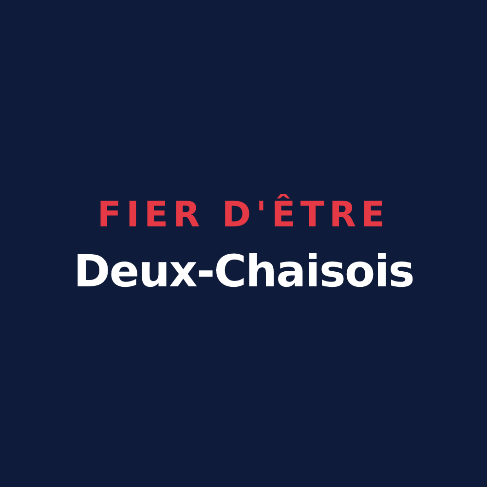 T-shirt « Fier d'être Deux-Chaisois » — design pour Deux-Chaises