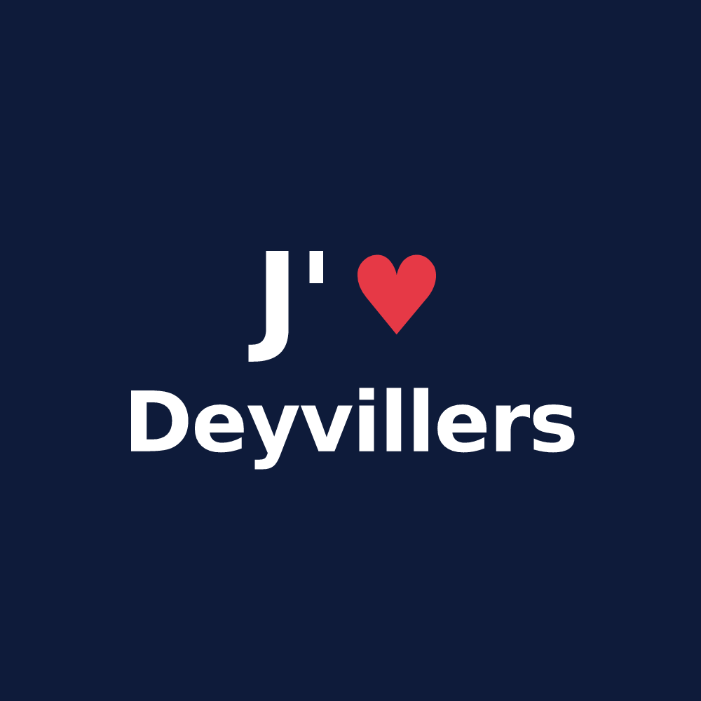 T-shirt personnalisé Deyvillers — design J'aime Deyvillers