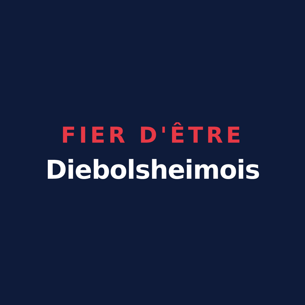 T-shirt « Fier d'être Diebolsheimois » — design pour Diebolsheim