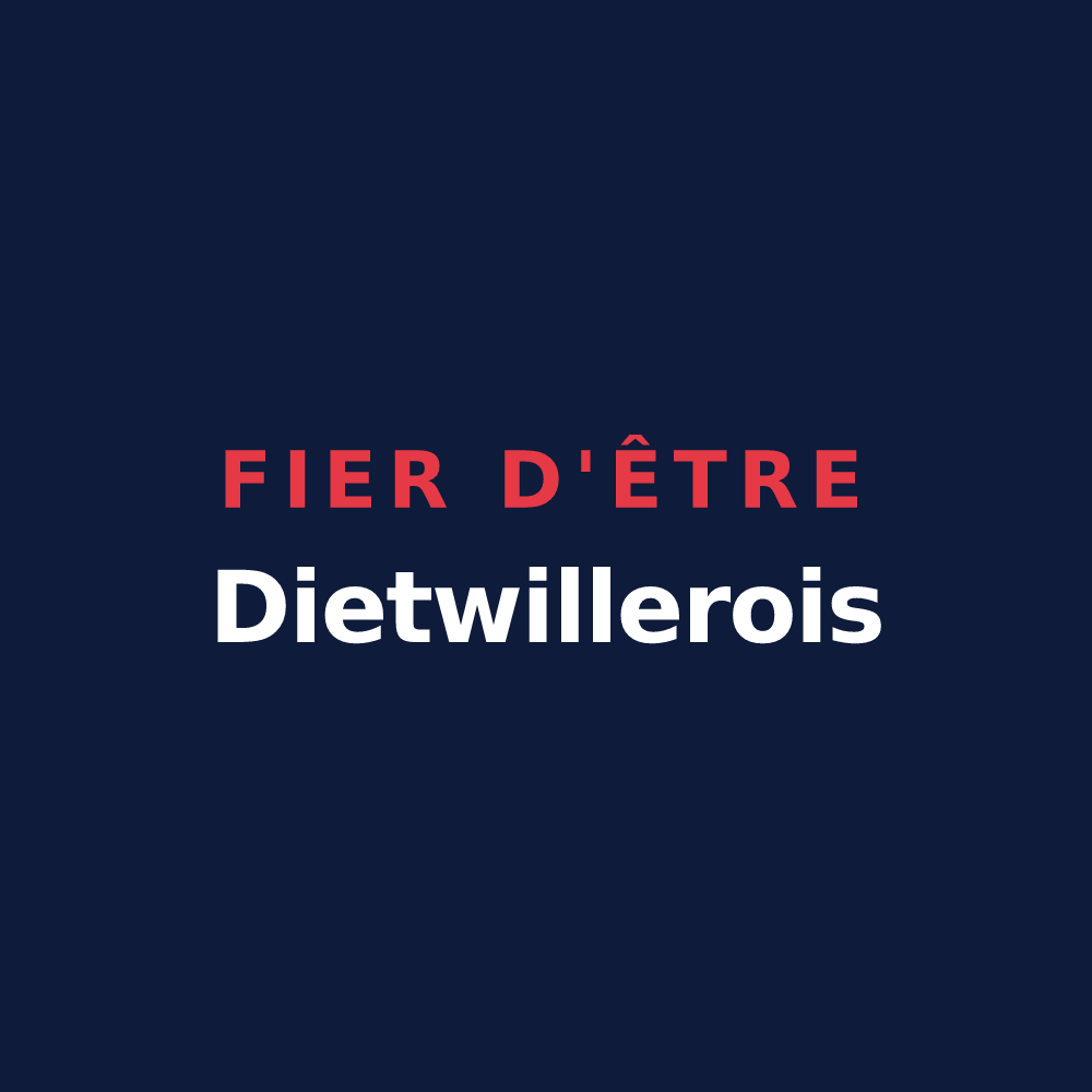 T-shirt « Fier d'être Dietwillerois » — design pour Dietwiller