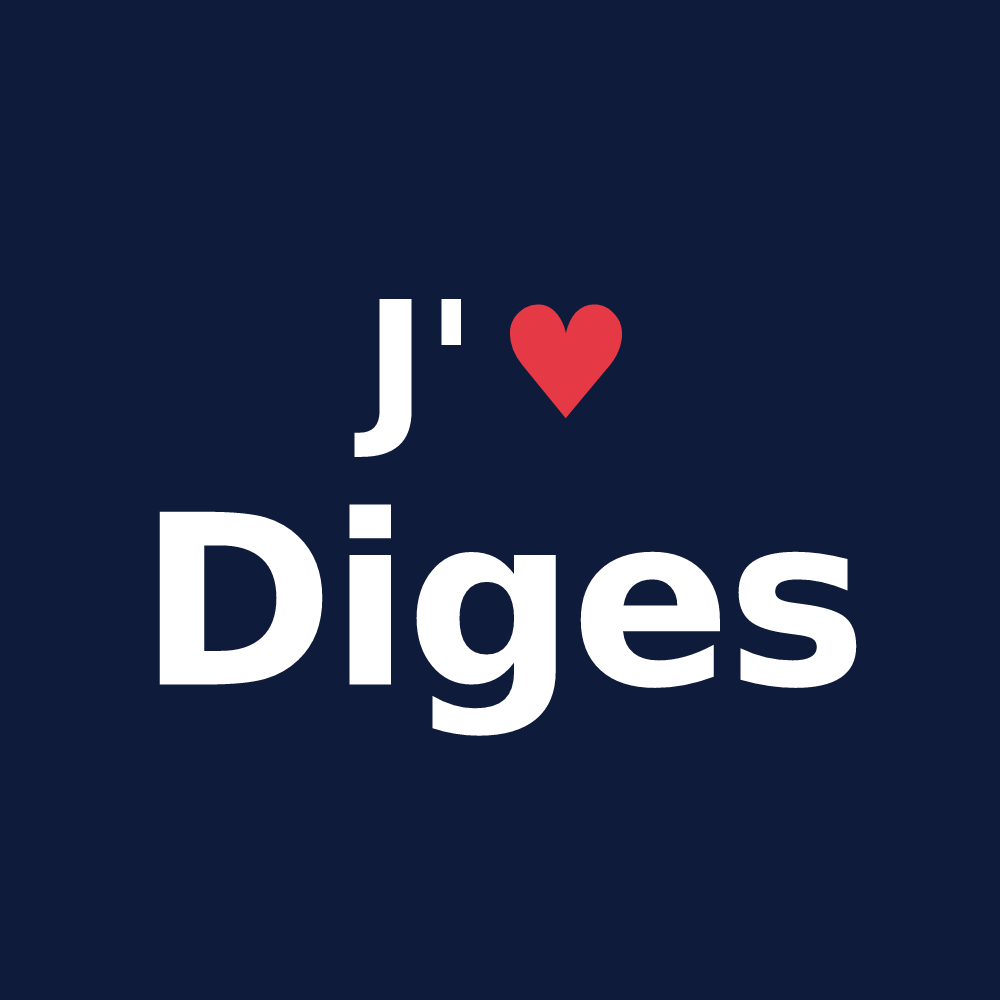 T-shirt personnalisé Diges — design J'aime Diges