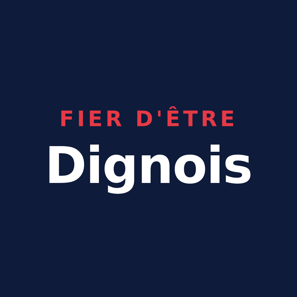 T-shirt « Fier d'être Dignois » — design pour Digne-les-Bains
