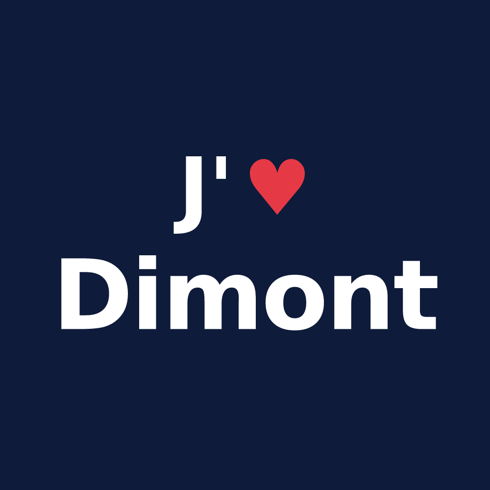 T-shirt personnalisé Dimont — design J'aime Dimont