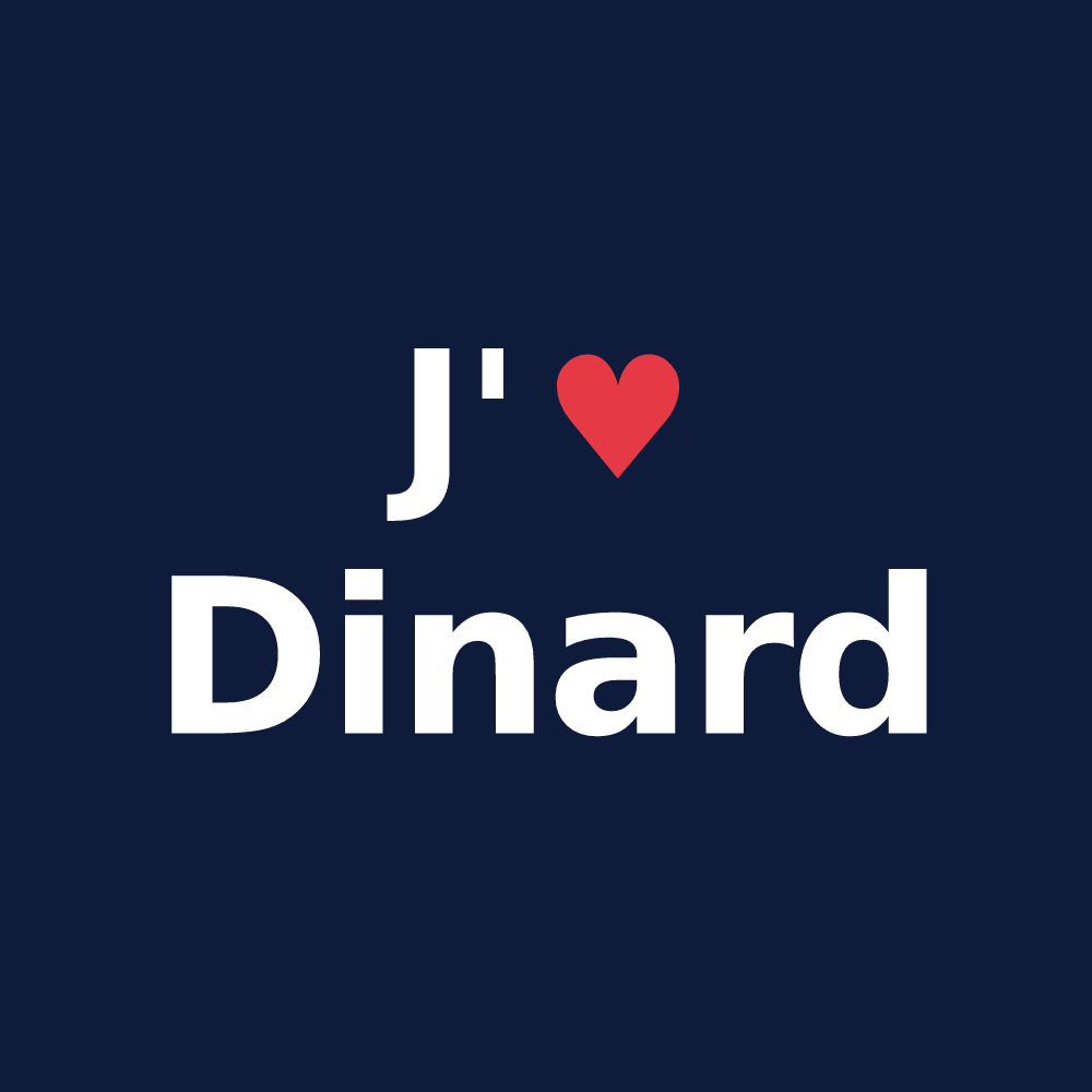 T-shirt personnalisé Dinard — design J'aime Dinard