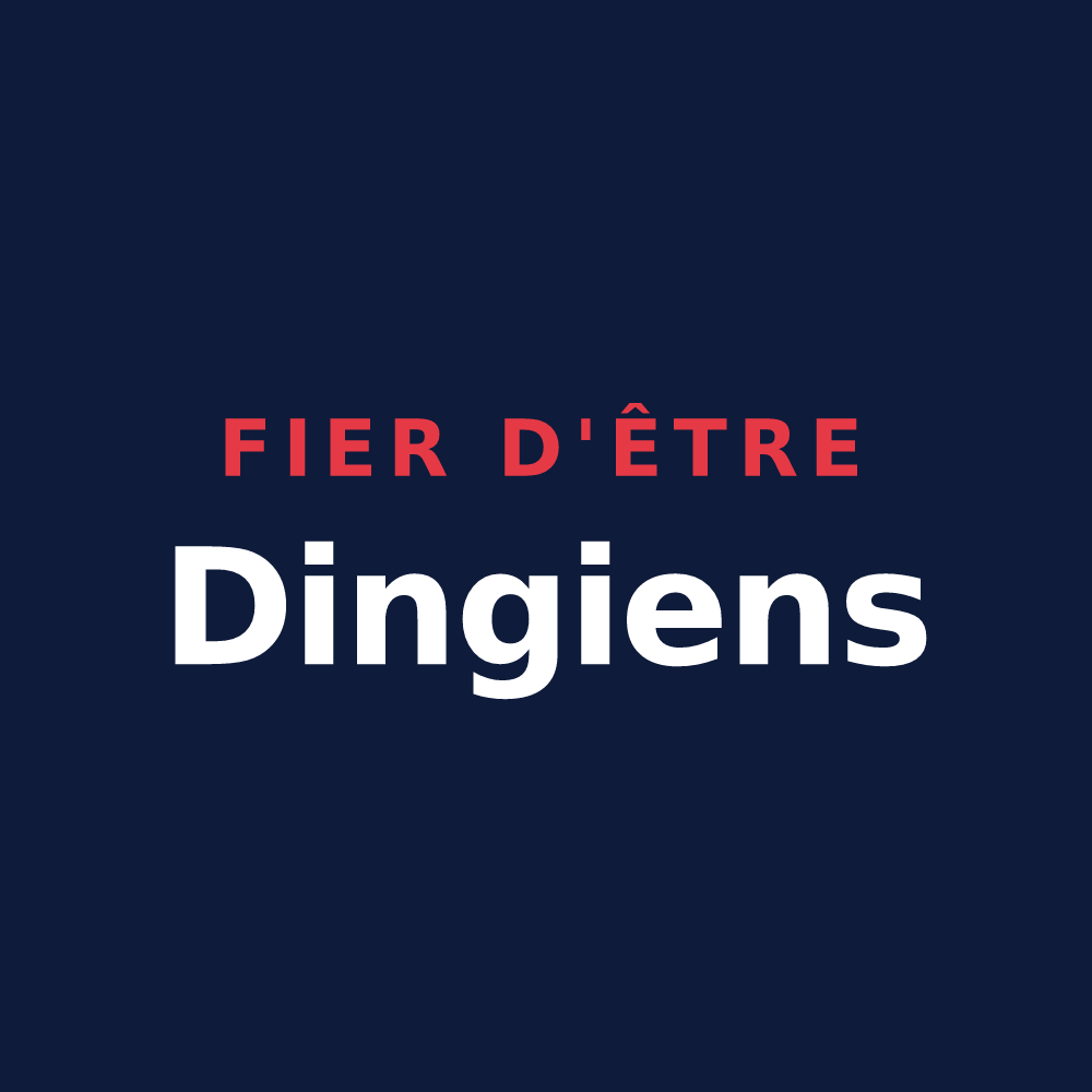 T-shirt « Fier d'être Dingiens » — design pour Dingy-Saint-Clair