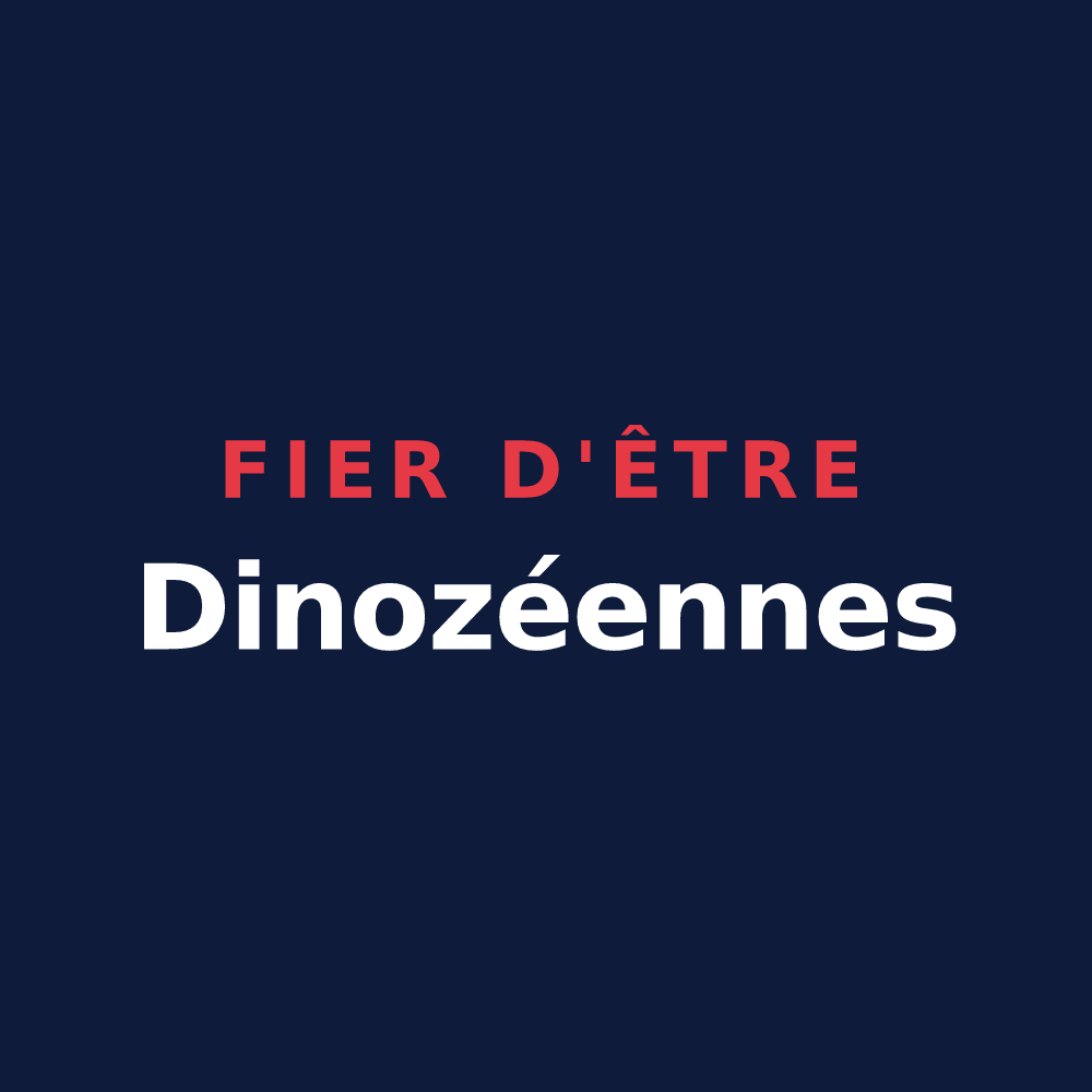 T-shirt « Fier d'être Dinozéennes » — design pour Dinozé