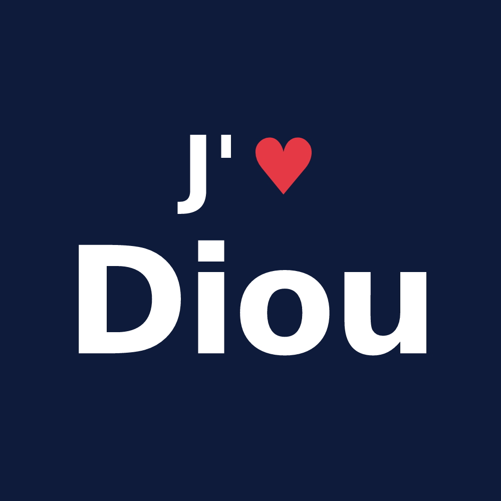 T-shirt personnalisé Diou — design J'aime Diou