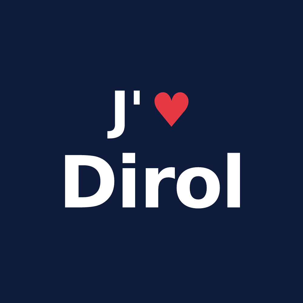T-shirt personnalisé Dirol — design J'aime Dirol