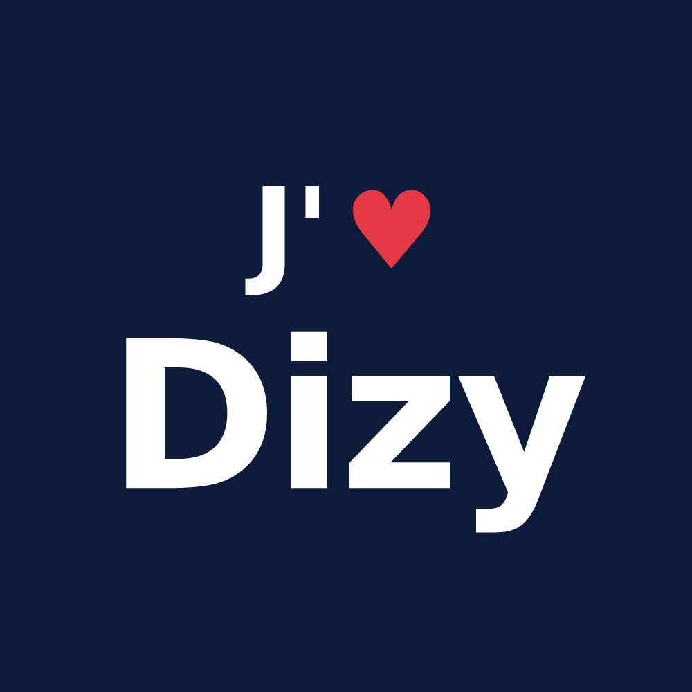 T-shirt personnalisé Dizy — design J'aime Dizy