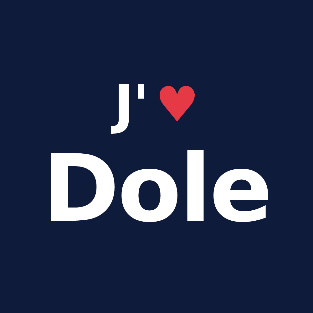 T-shirt personnalisé Dole — design J'aime Dole