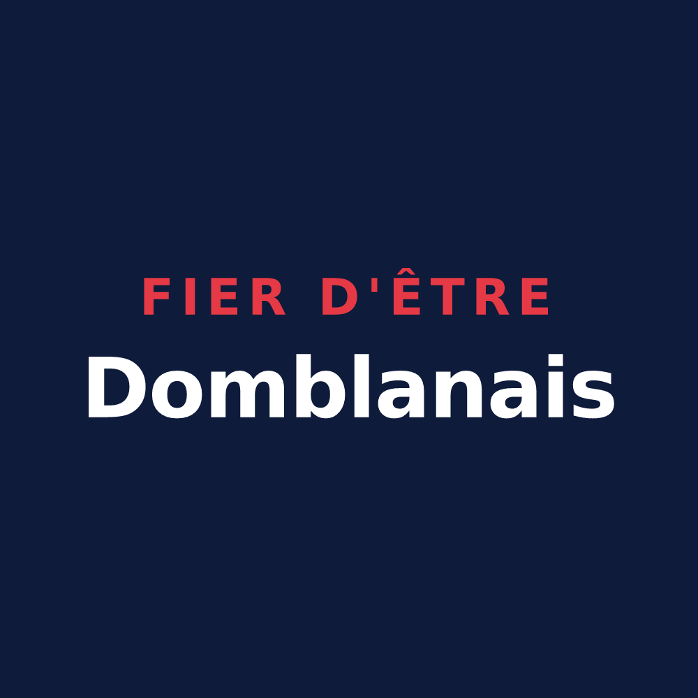 T-shirt « Fier d'être Domblanais » — design pour Domblans