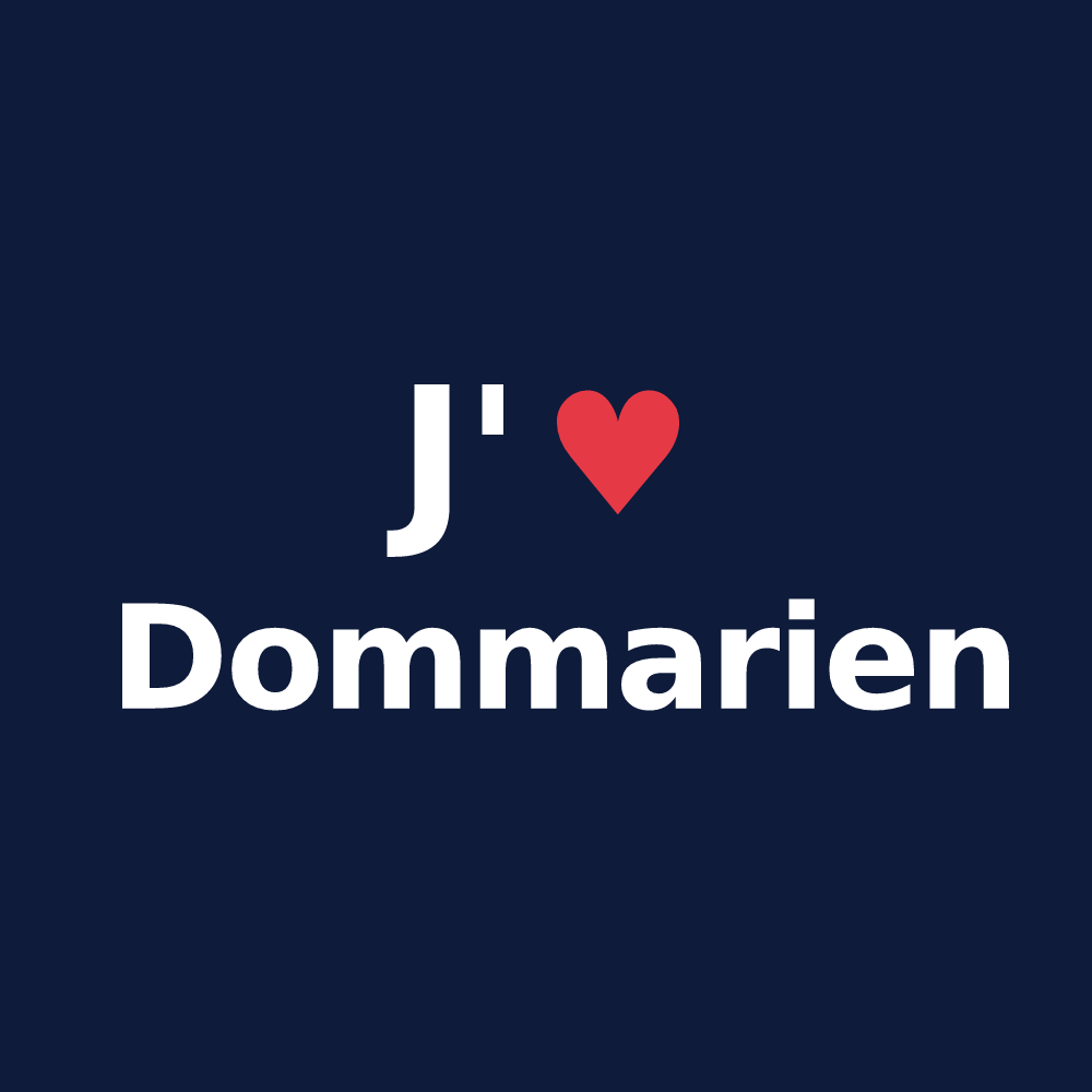 T-shirt personnalisé Dommarien — design J'aime Dommarien