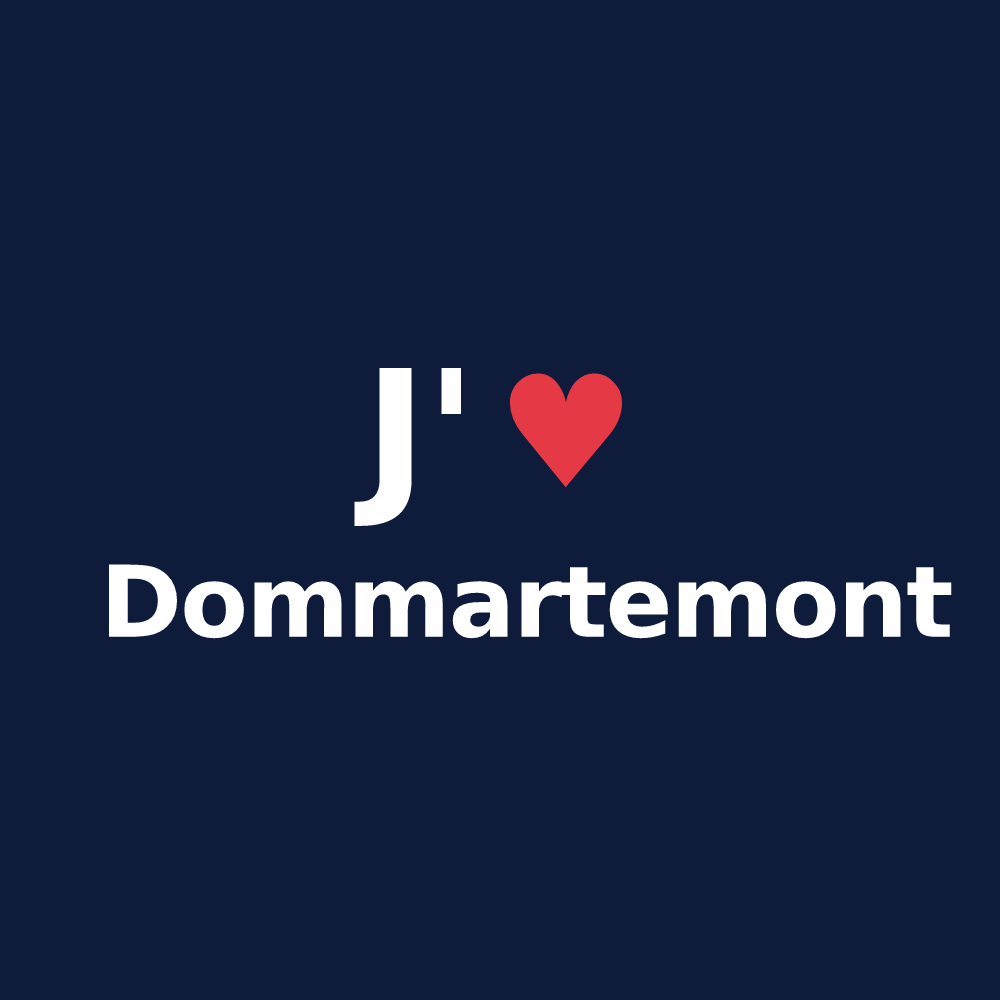 T-shirt personnalisé Dommartemont — design J'aime Dommartemont