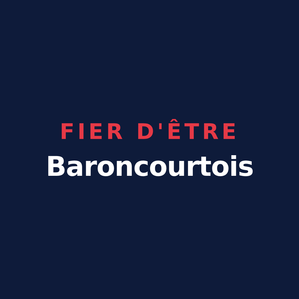 T-shirt « Fier d'être Baroncourtois » — design pour Dommary-Baroncourt