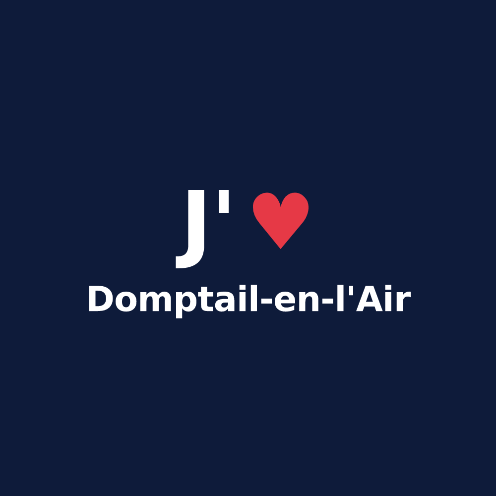 T-shirt personnalisé Domptail-en-l'Air — design J'aime Domptail-en-l'Air