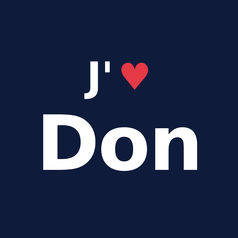 T-shirt personnalisé Don — design J'aime Don