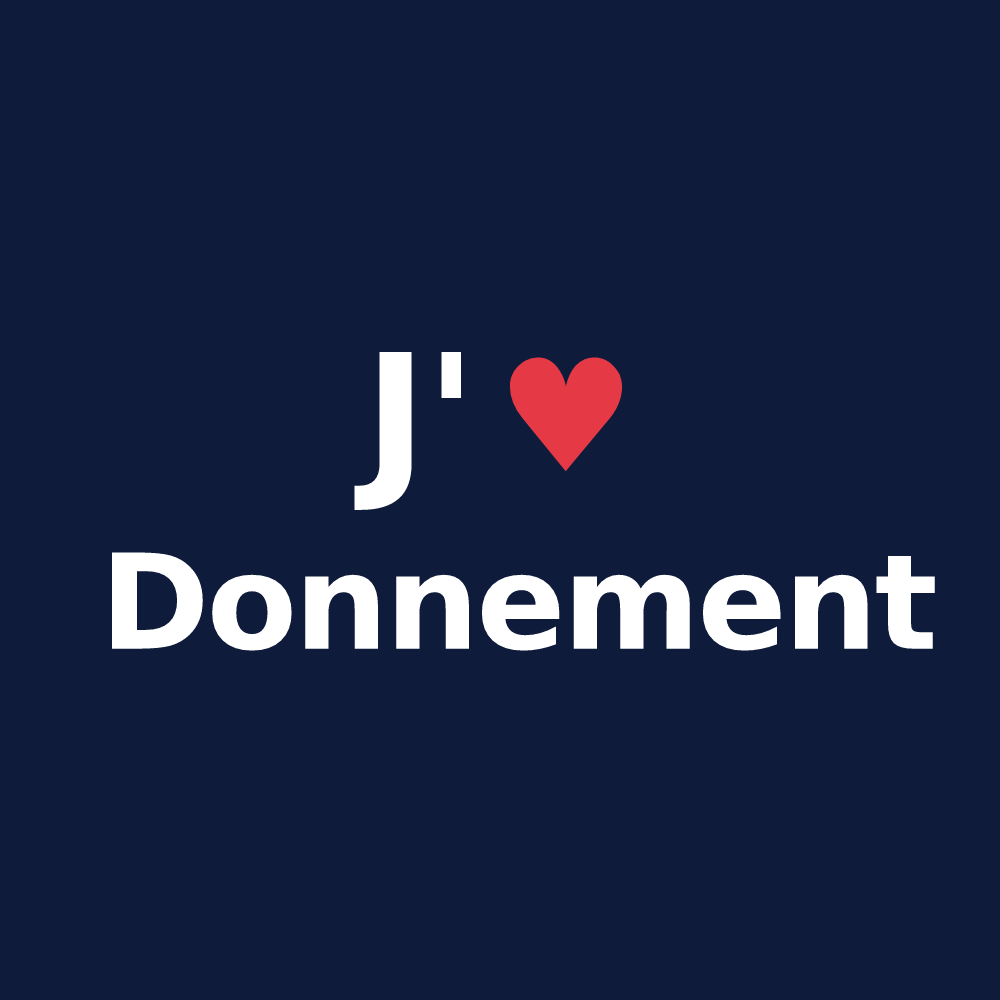 T-shirt personnalisé Donnement — design J'aime Donnement