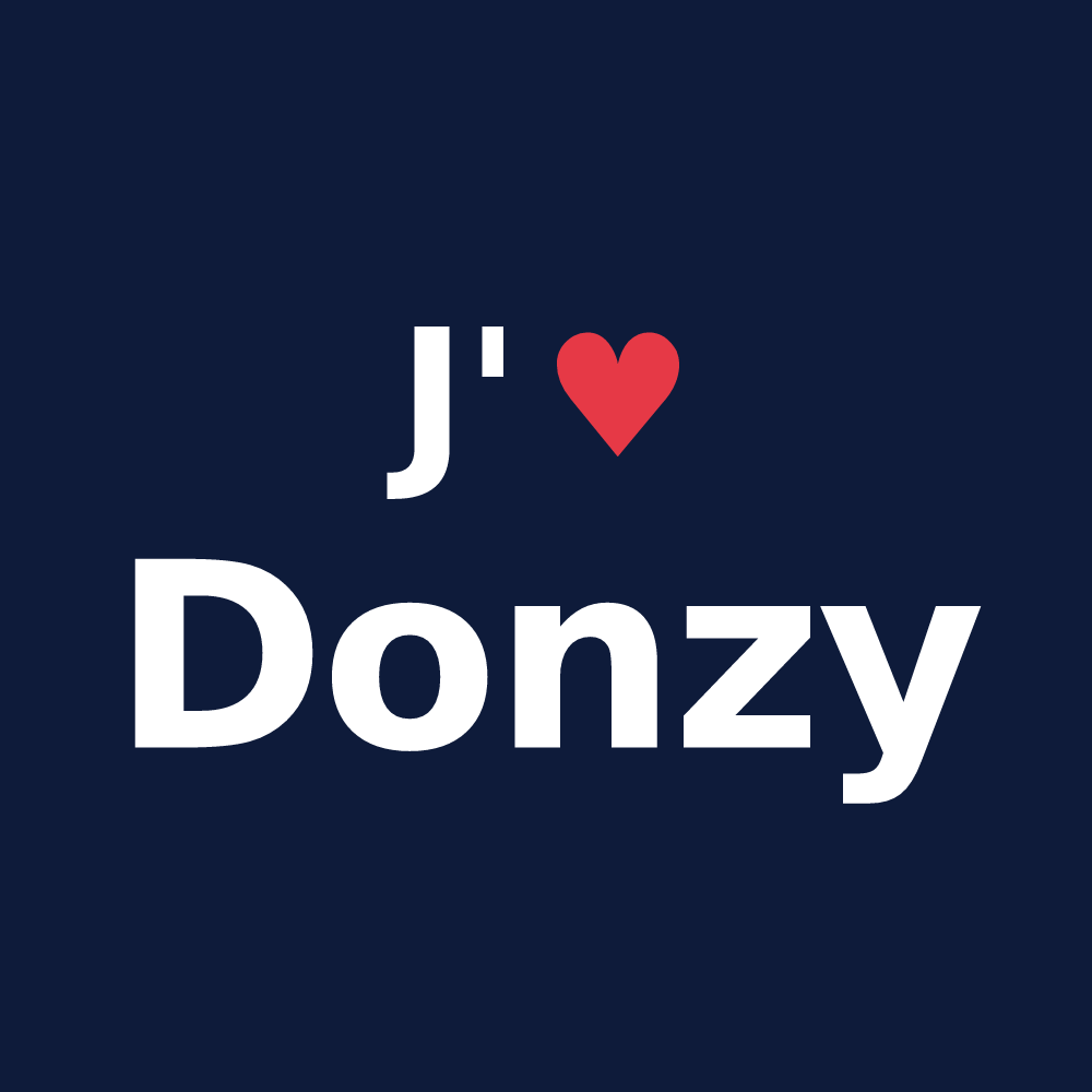 T-shirt personnalisé Donzy — design J'aime Donzy