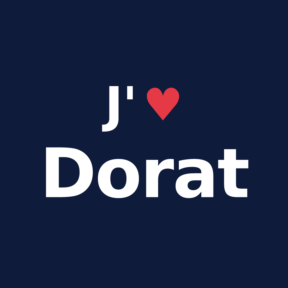 T-shirt personnalisé Dorat — design J'aime Dorat