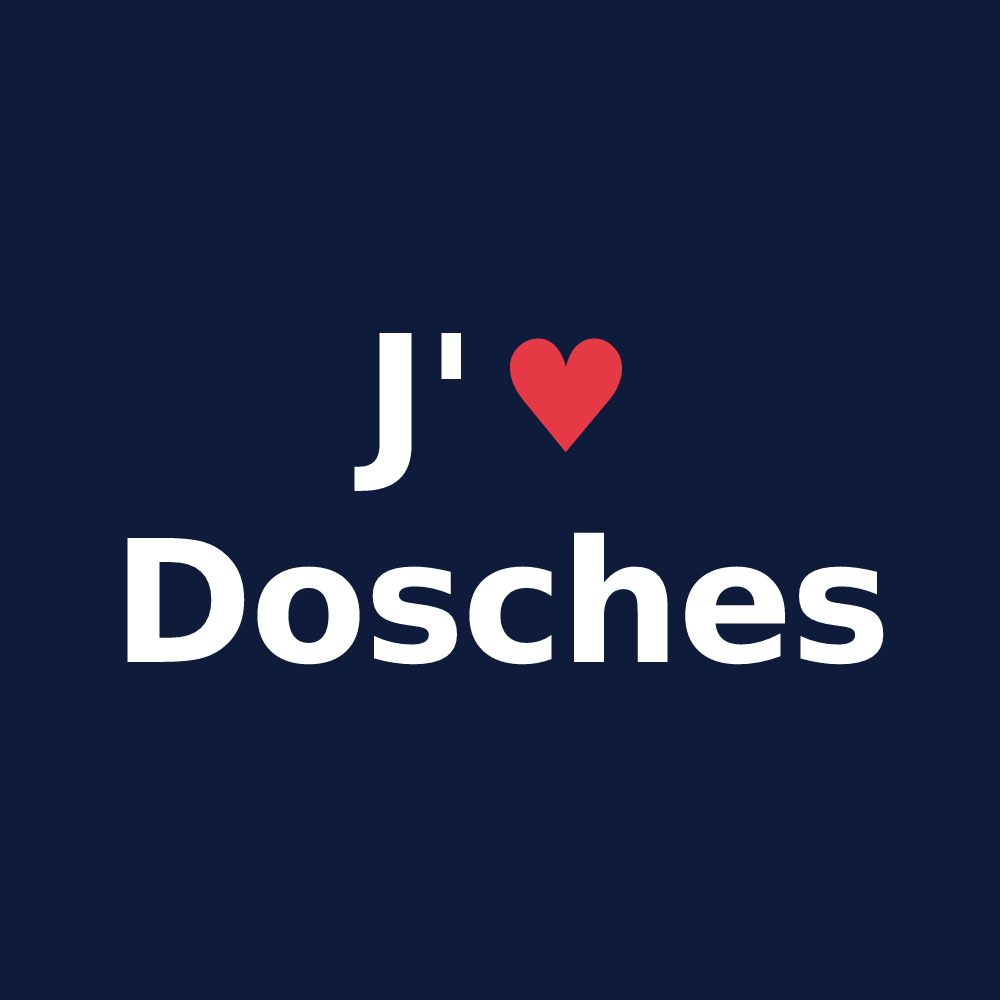 T-shirt personnalisé Dosches — design J'aime Dosches