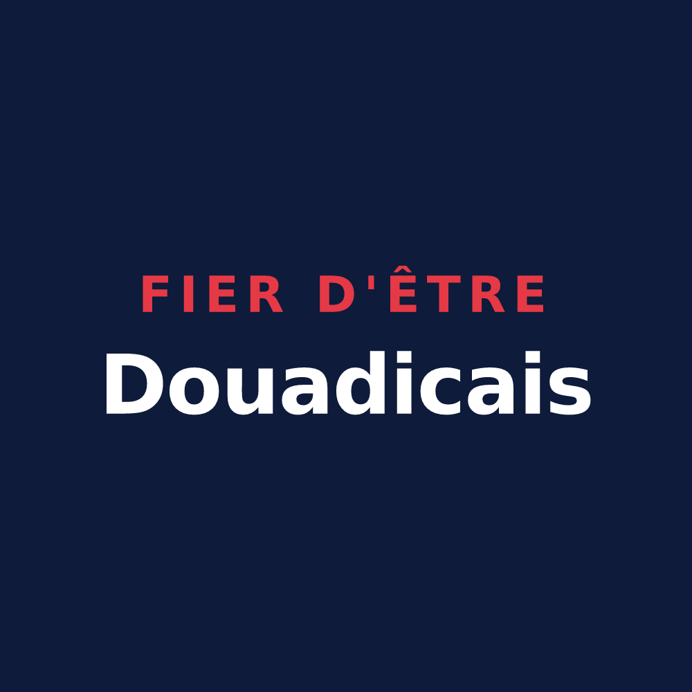 T-shirt « Fier d'être Douadicais » — design pour Douadic