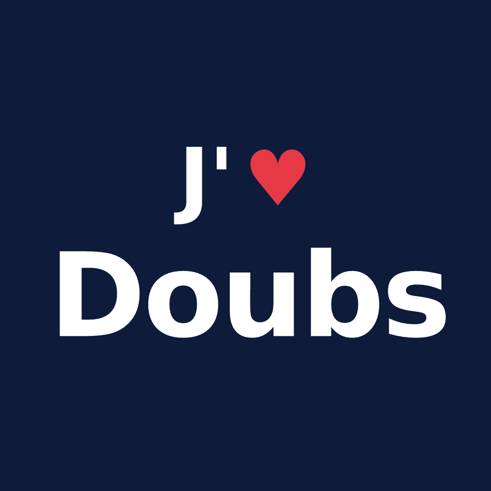 T-shirt personnalisé Doubs — design J'aime Doubs