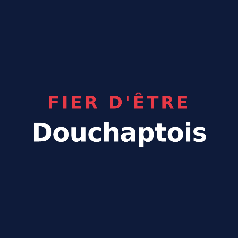 T-shirt « Fier d'être Douchaptois » — design pour Douchapt