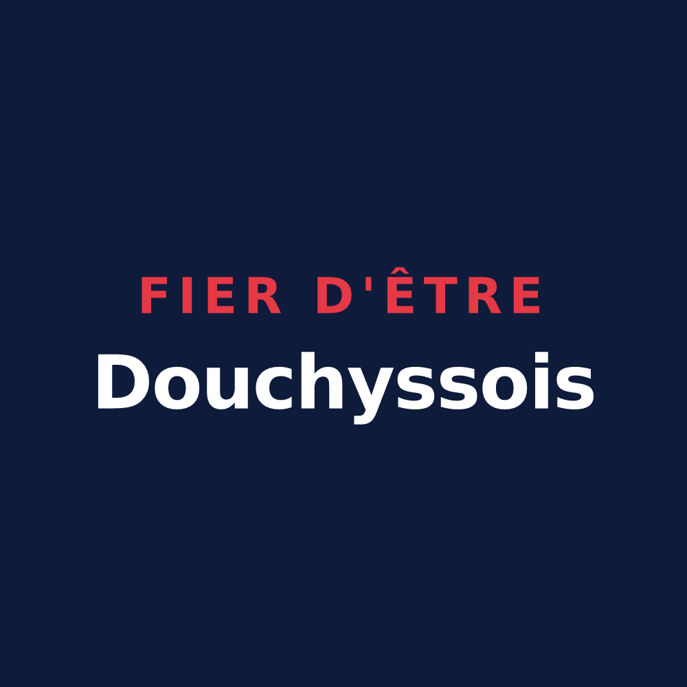 T-shirt « Fier d'être Douchyssois » — design pour Douchy-Montcorbon