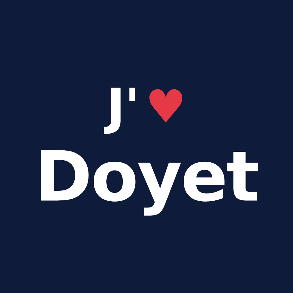 T-shirt personnalisé Doyet — design J'aime Doyet