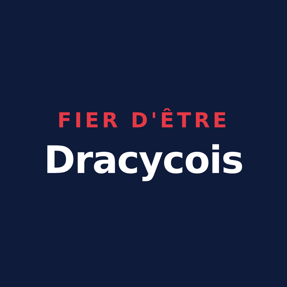 T-shirt « Fier d'être Dracycois » — design pour Dracy