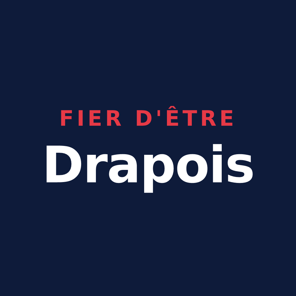 T-shirt « Fier d'être Drapois » — design pour Drap