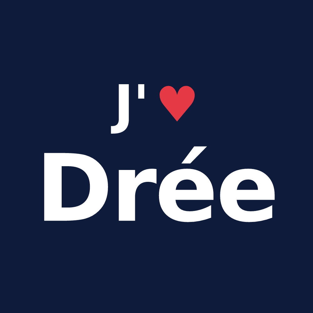 T-shirt personnalisé Drée — design J'aime Drée