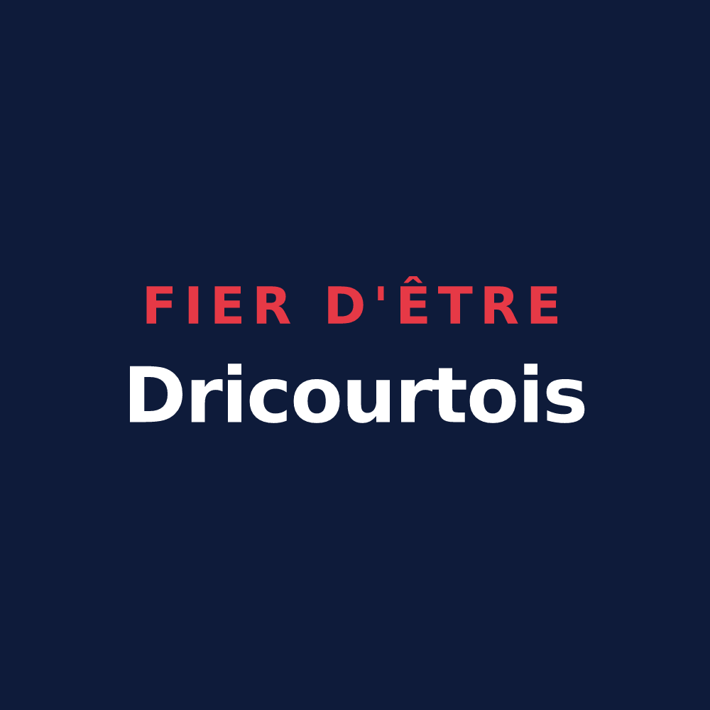 T-shirt « Fier d'être Dricourtois » — design pour Dricourt