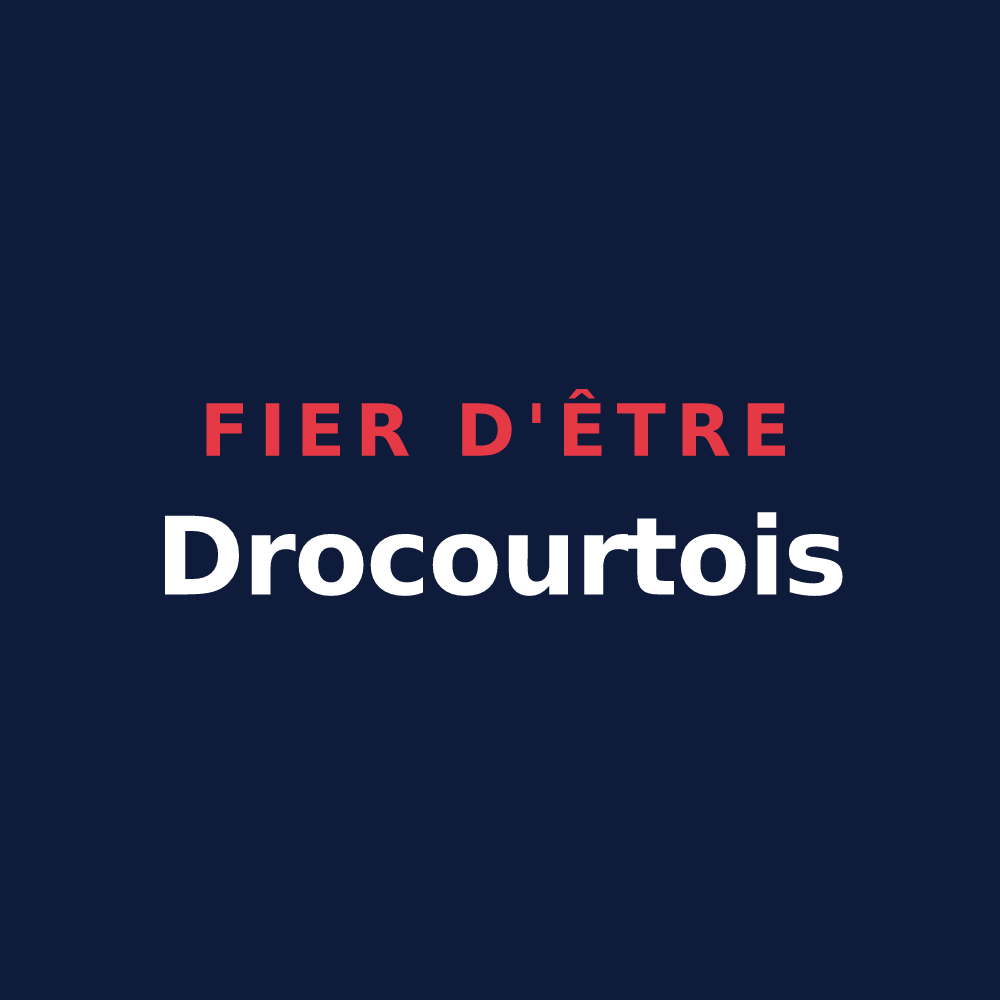 T-shirt « Fier d'être Drocourtois » — design pour Drocourt