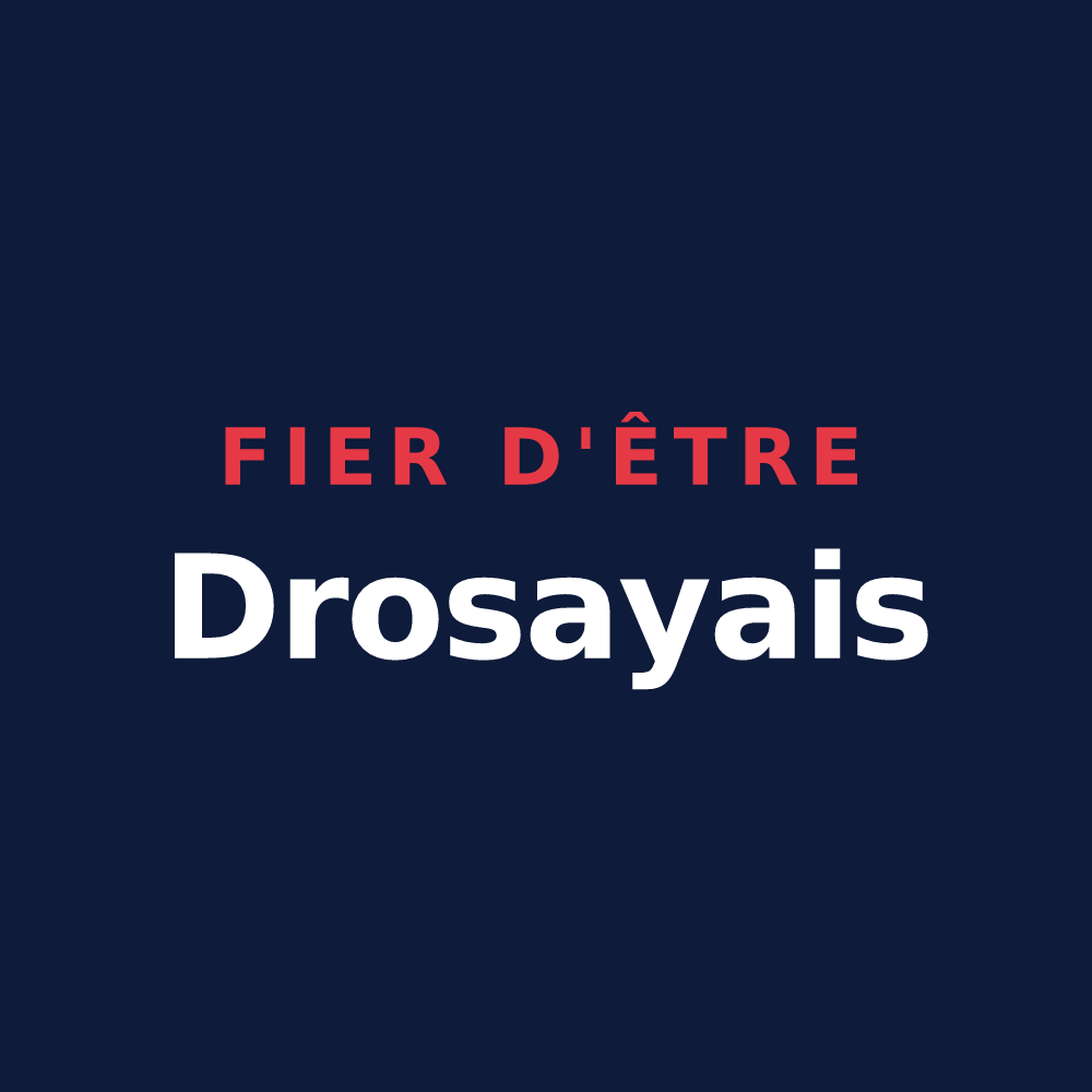 T-shirt « Fier d'être Drosayais » — design pour Drosay