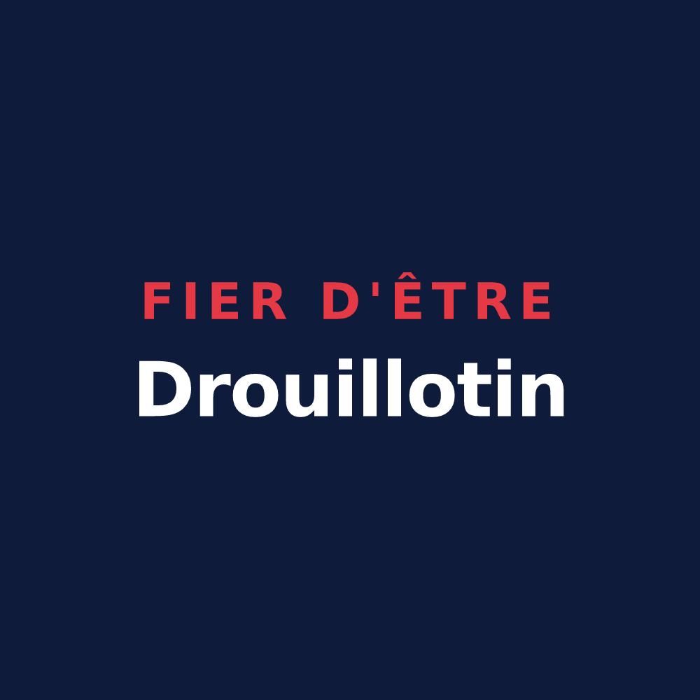 T-shirt « Fier d'être Drouillotin » — design pour Drouilly