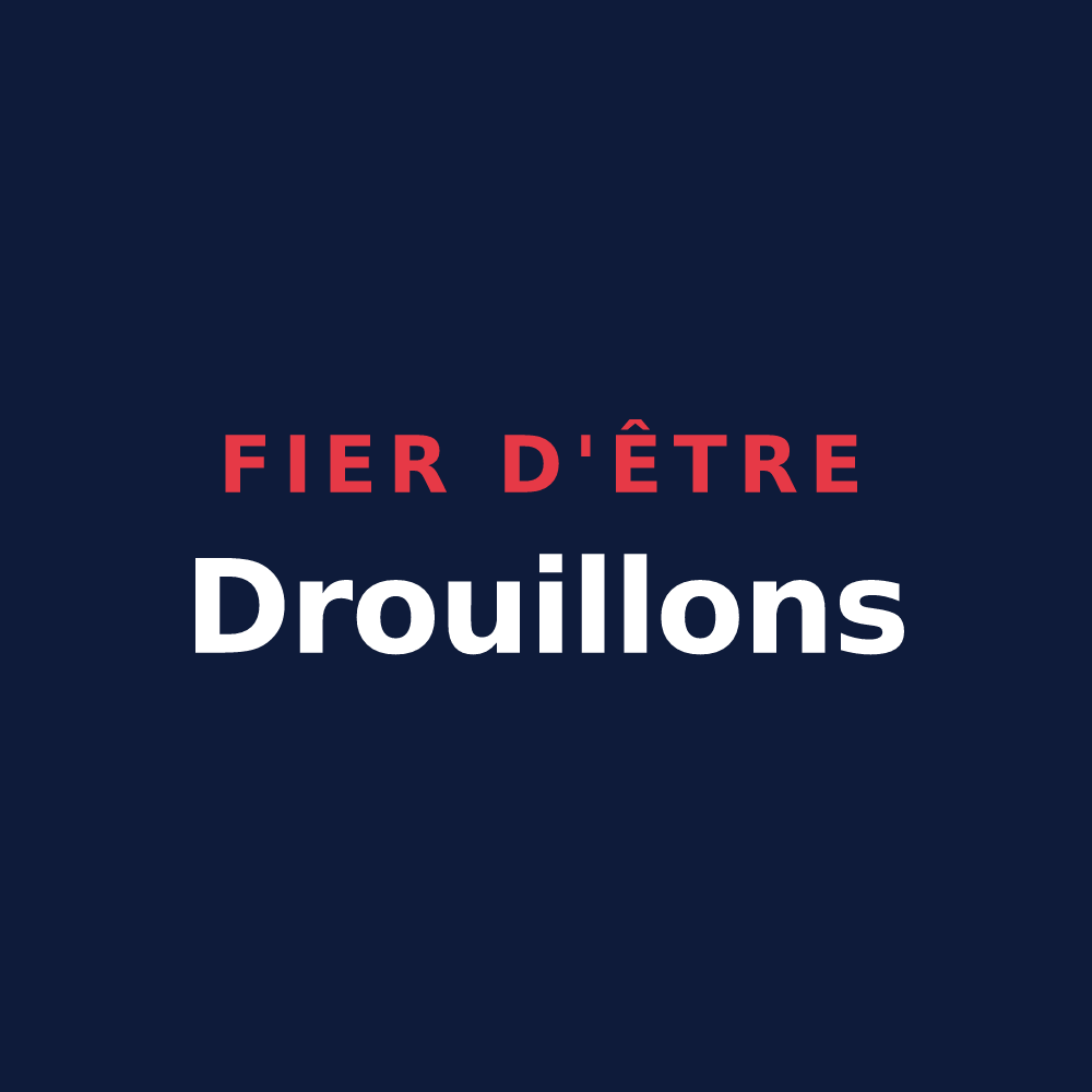 T-shirt « Fier d'être Drouillons » — design pour Droupt-Sainte-Marie