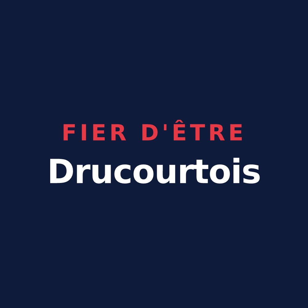 T-shirt « Fier d'être Drucourtois » — design pour Drucourt