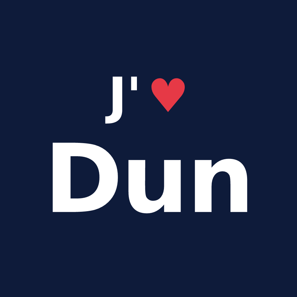 T-shirt personnalisé Dun — design J'aime Dun