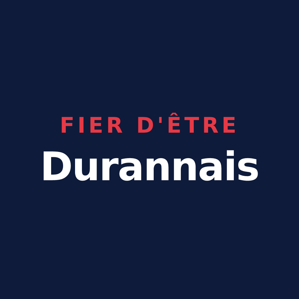 T-shirt « Fier d'être Durannais » — design pour Duran