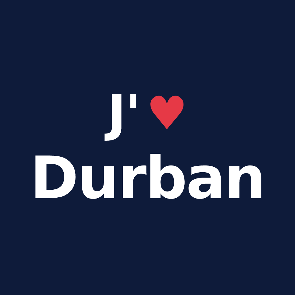 T-shirt personnalisé Durban — design J'aime Durban
