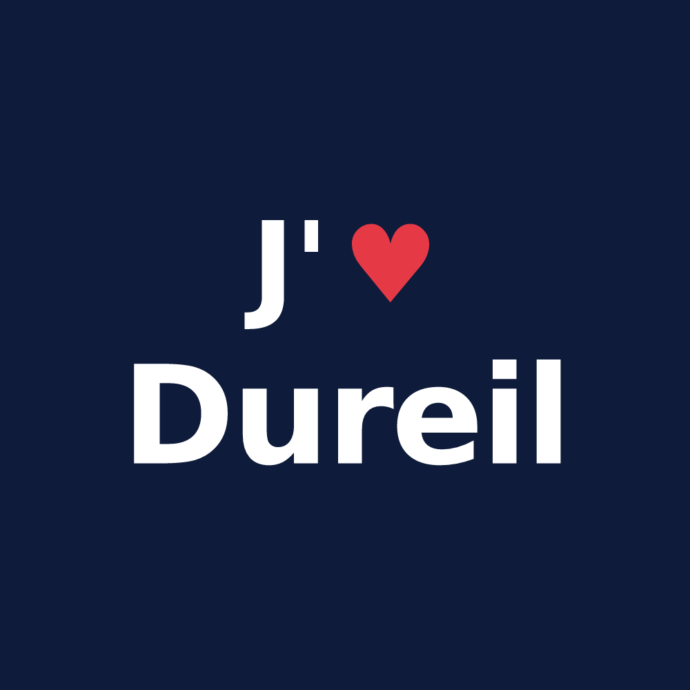 T-shirt personnalisé Dureil — design J'aime Dureil